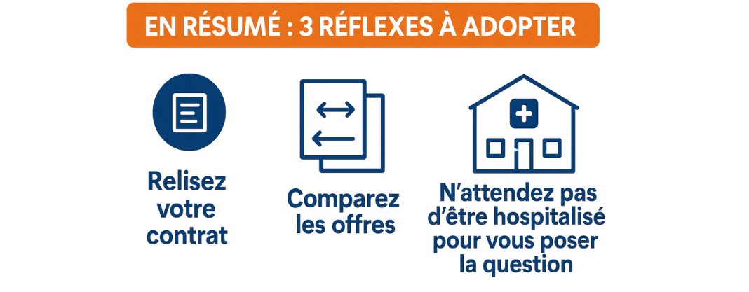 Les bons réflexes avec votre mutuelle en cas d'hospitalisation